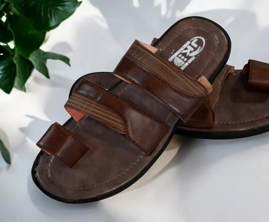 Sandales Chujara Brown (Homme) — Dar Nūr