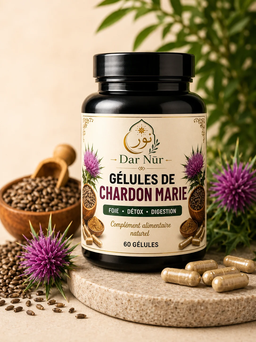 Gélules de Chardon Marie — Dar Nūr