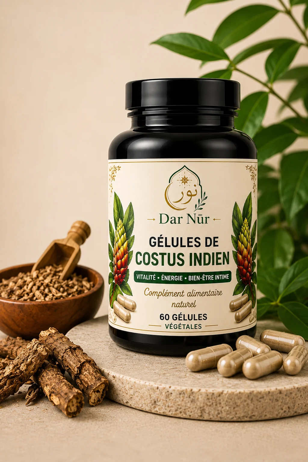 Gélules de Costus Indien — Dar Nūr