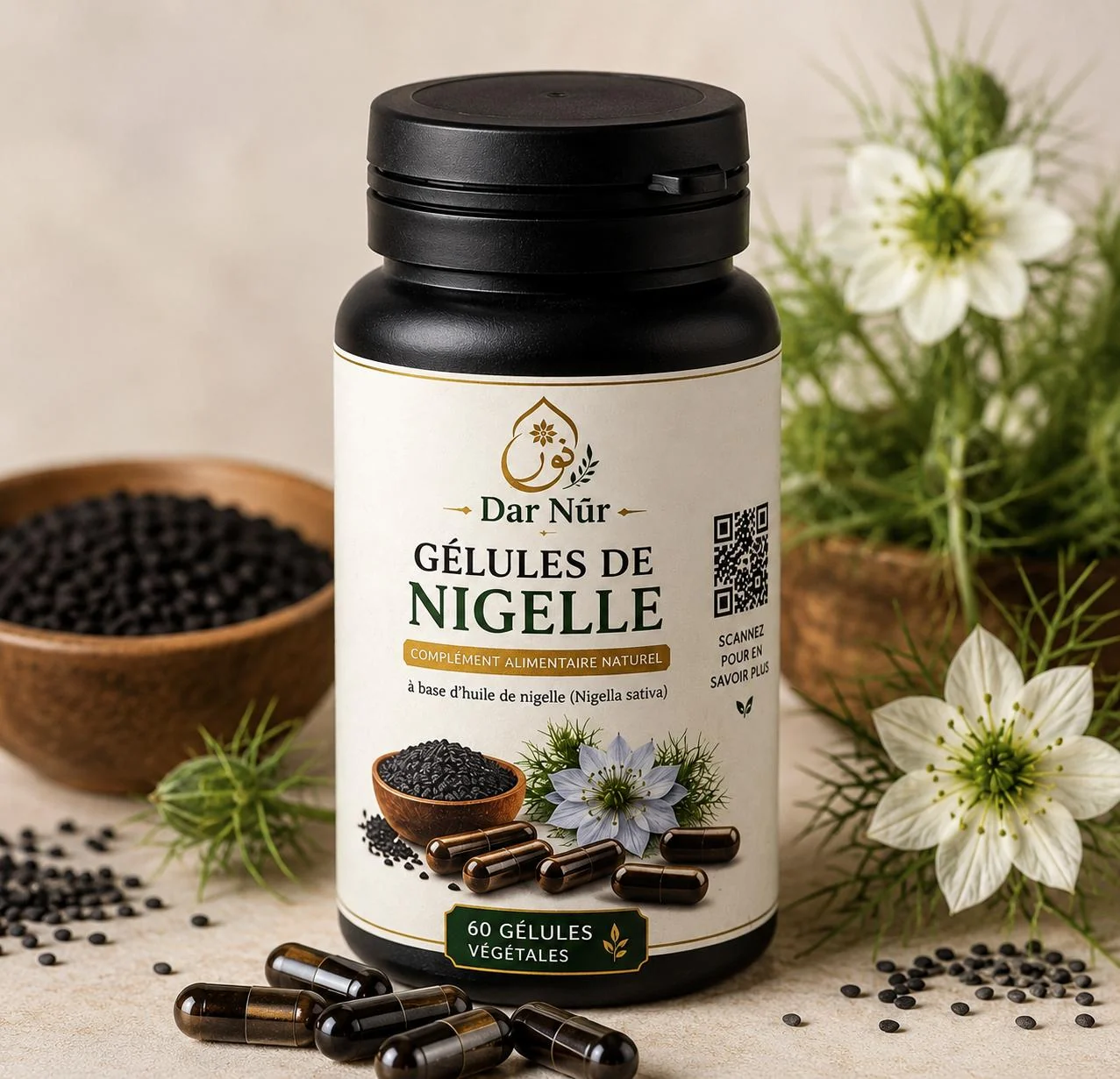 Gélules de Nigelle — Dar Nūr