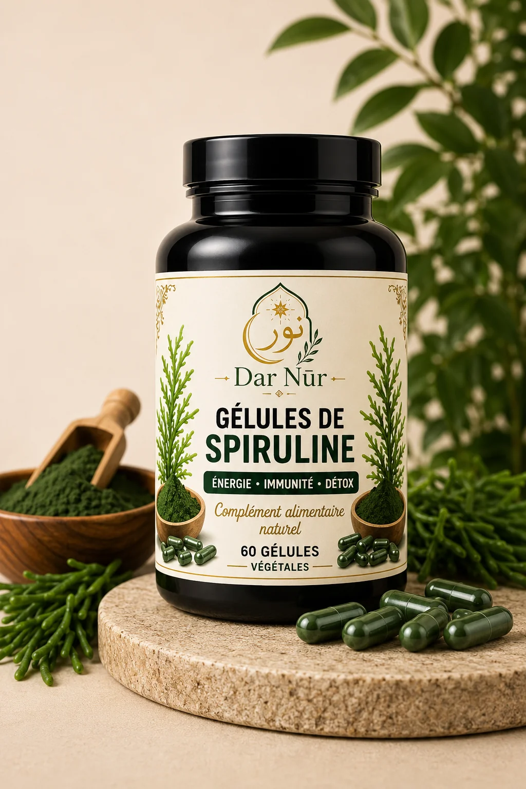Gélules de Spiruline — Dar Nūr