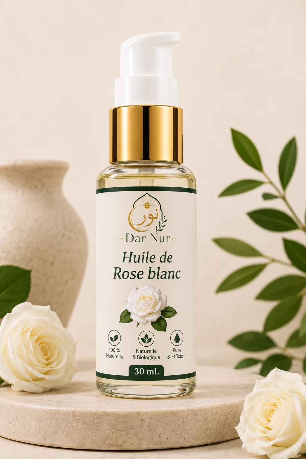 Huile de Rose Blanc — Dar Nūr