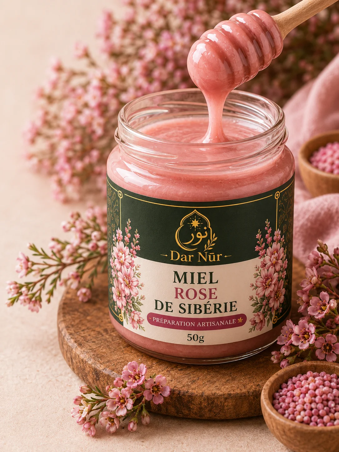 Miel Rose de Sibérie — Dar Nūr