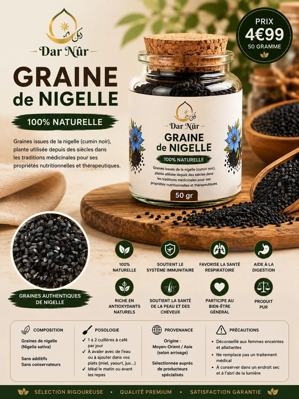 Graine de Nigelle — Dar Nūr